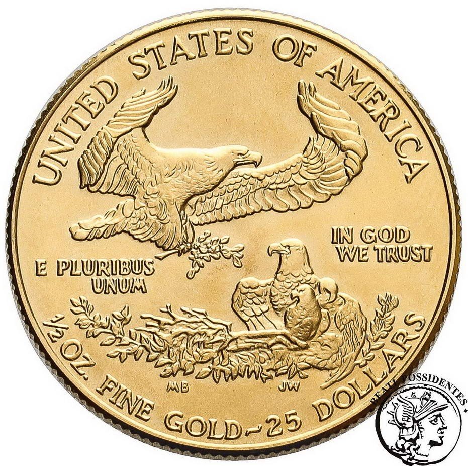 USA 25 dolarów 1986 1/2 Oz st. 1