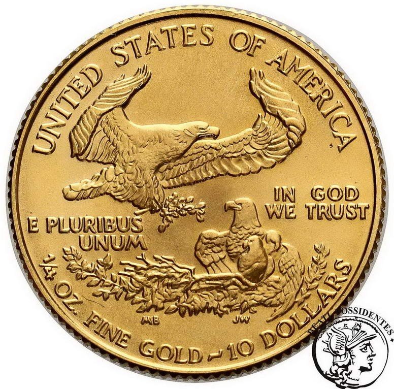 USA 10 dolarów 1986 1/4 Oz Au st. 1
