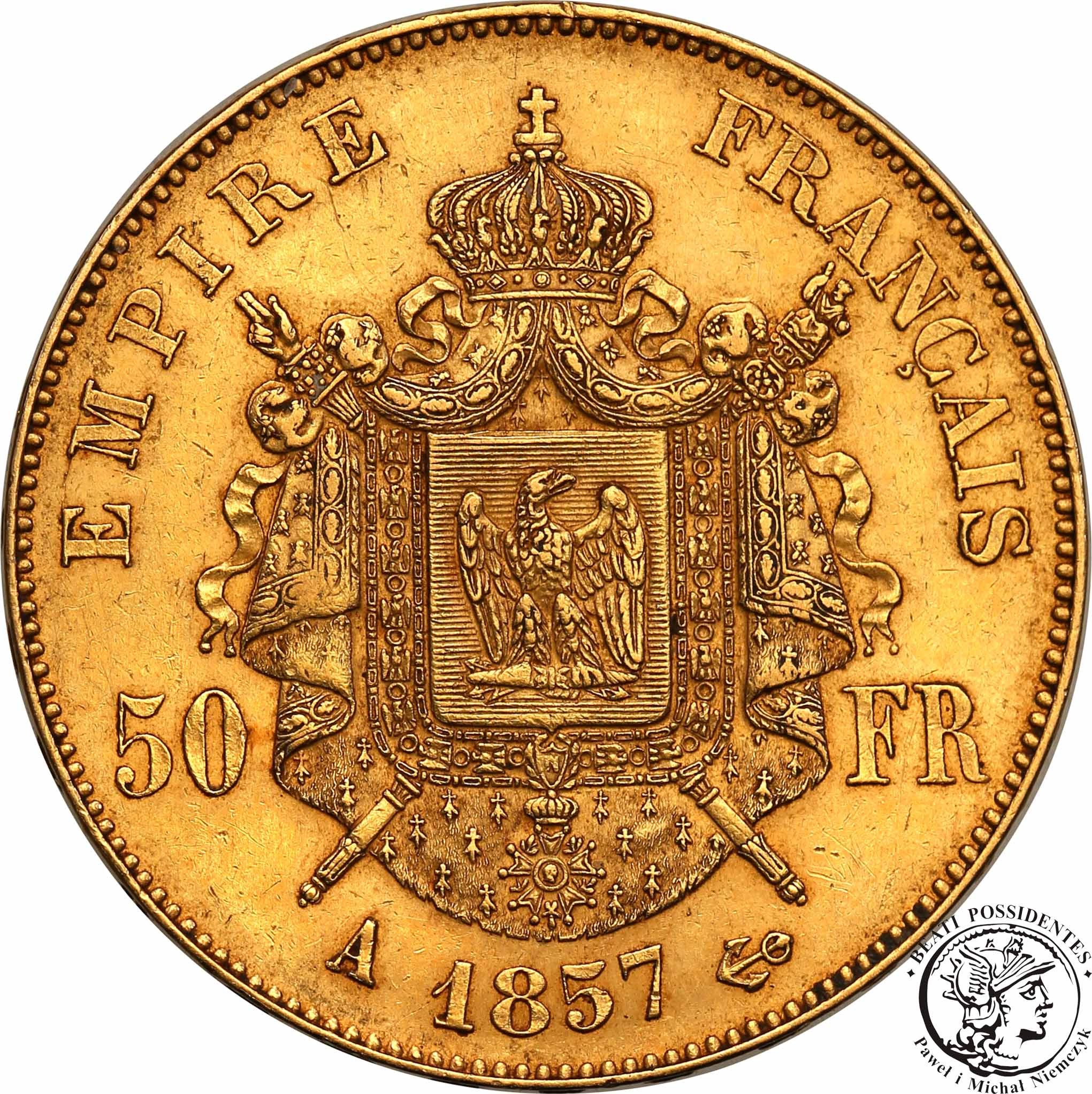 Francja 50 franków 1857 A Paris st.2