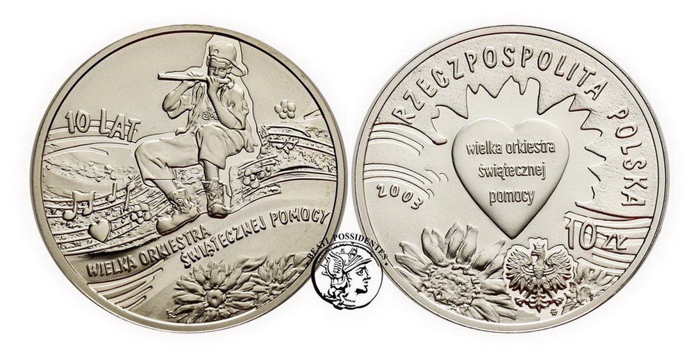 10 zł 2003 Wielka Orkiestra Świątecznej Pomocy