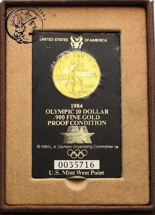 USA 10 $ dolarów 1984 Olimpiada Los Angeles st. L