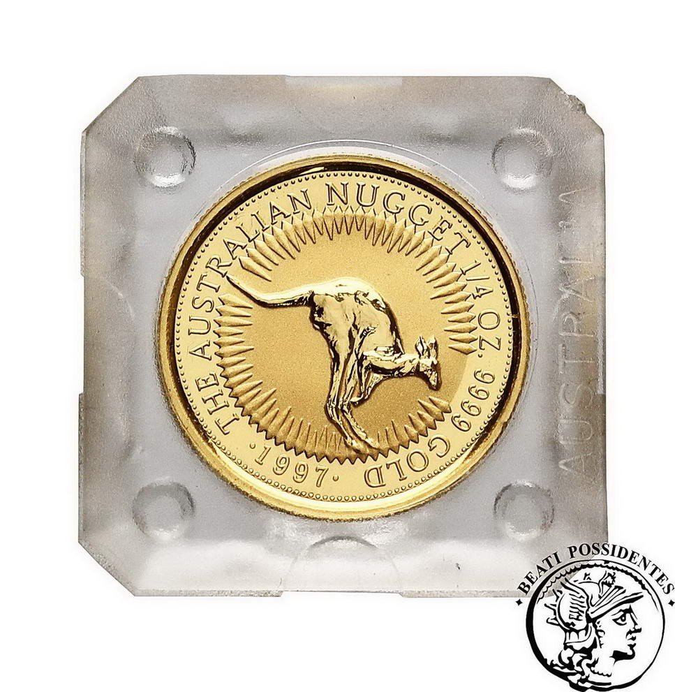 Australia Elżbieta II 25 dolarów 1997 (1/4 uncji złota) st. L stempel lustrzany