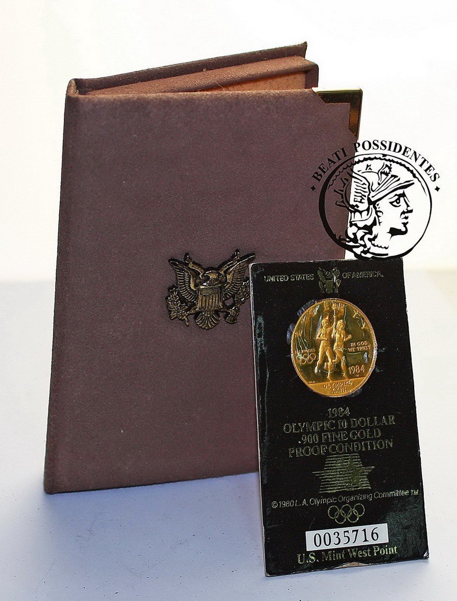 USA 10 $ dolarów 1984 Olimpiada Los Angeles st. L