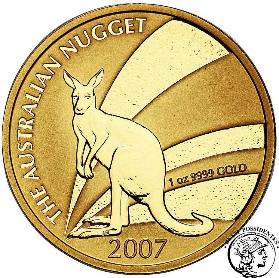 Australia 100 dolarów 2007 Kangur (1 Oz Au) st. L