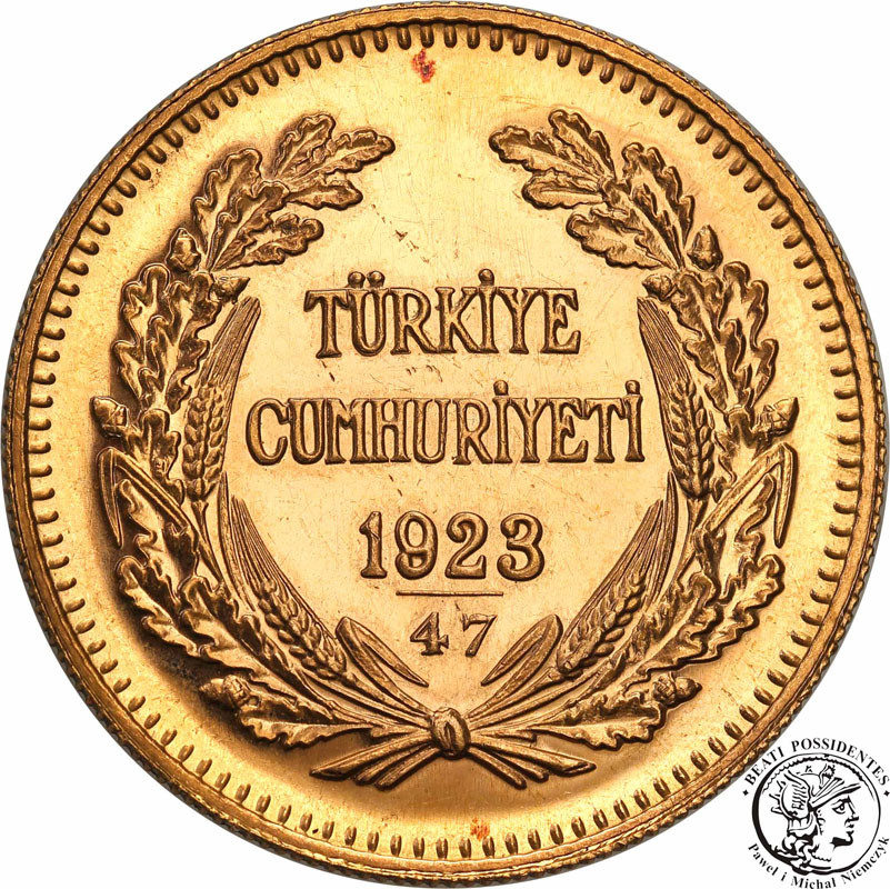 Turcja 500 Kurush 1923/47 Kemal Ataturk st.2