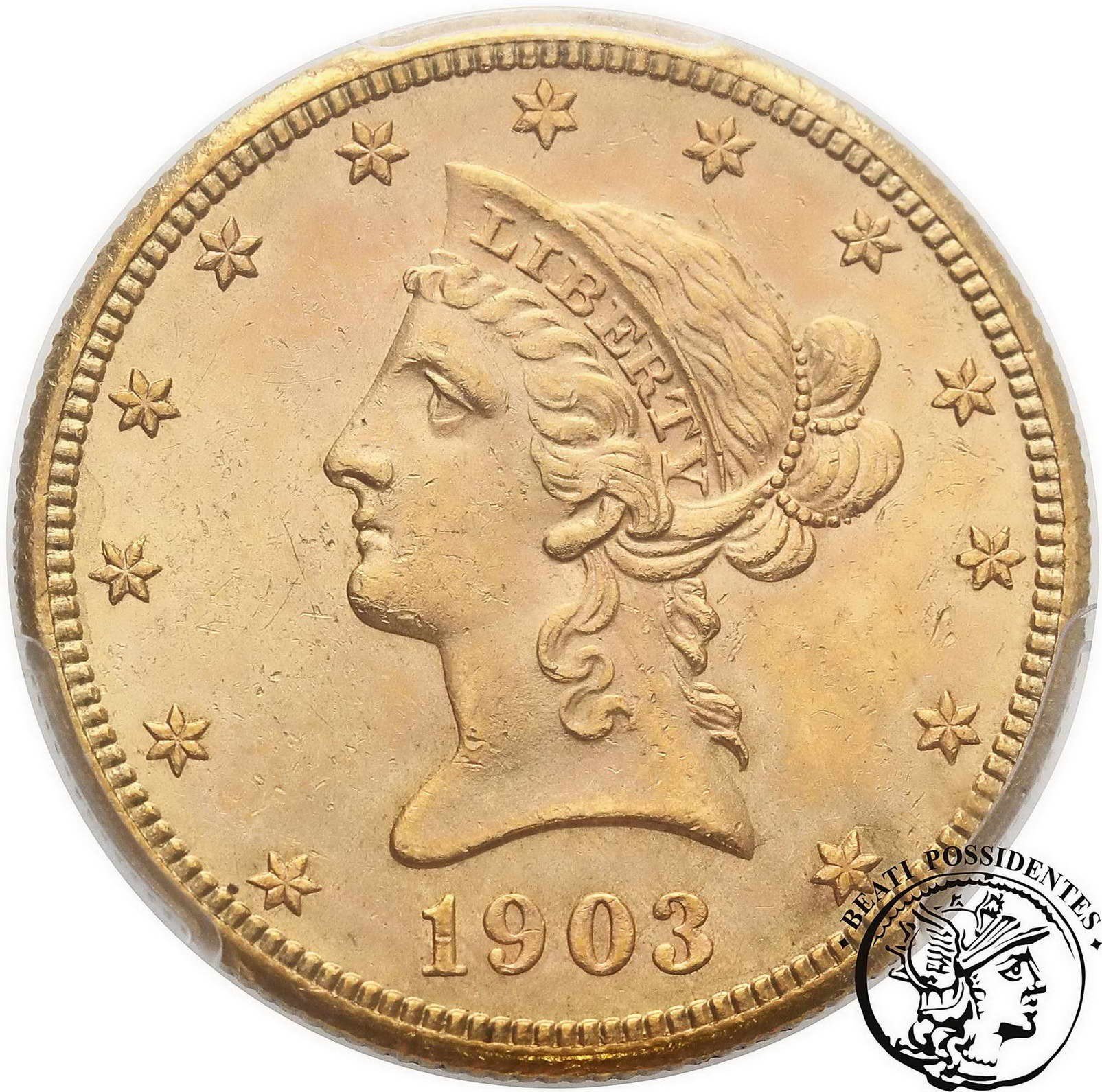 USA 10 dolarów 1903 San Francisco PCGS MS63