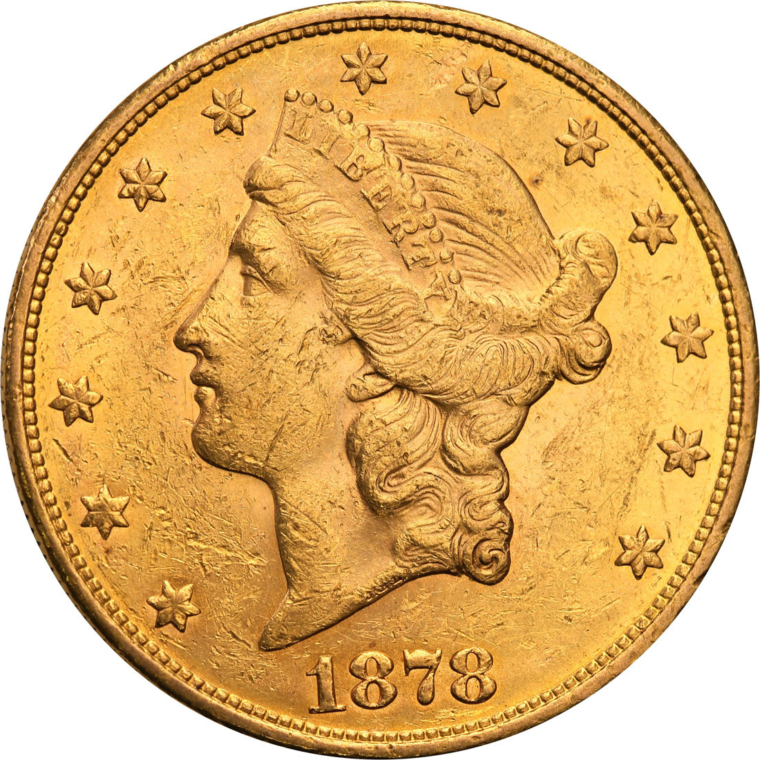 USA 20 dolarów Liberty 1878 S San Francisco st.1-