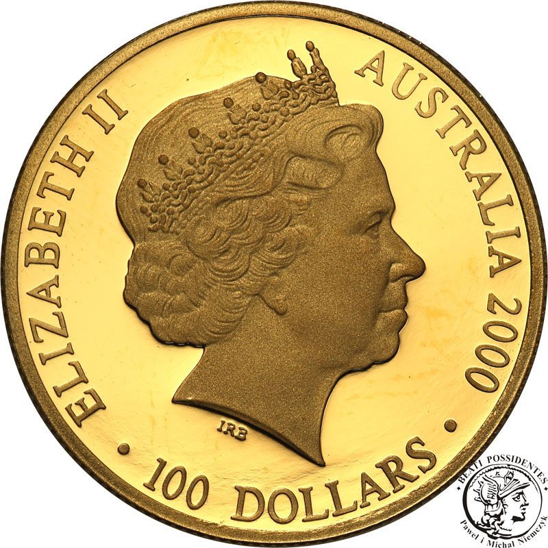 Australia 100 dolarów 2000 Oly Sydney st.L