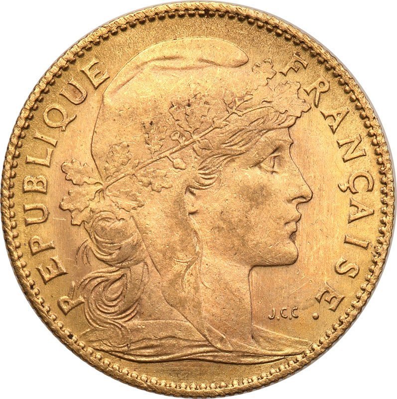 Francja 10 franków 1905 st.1-