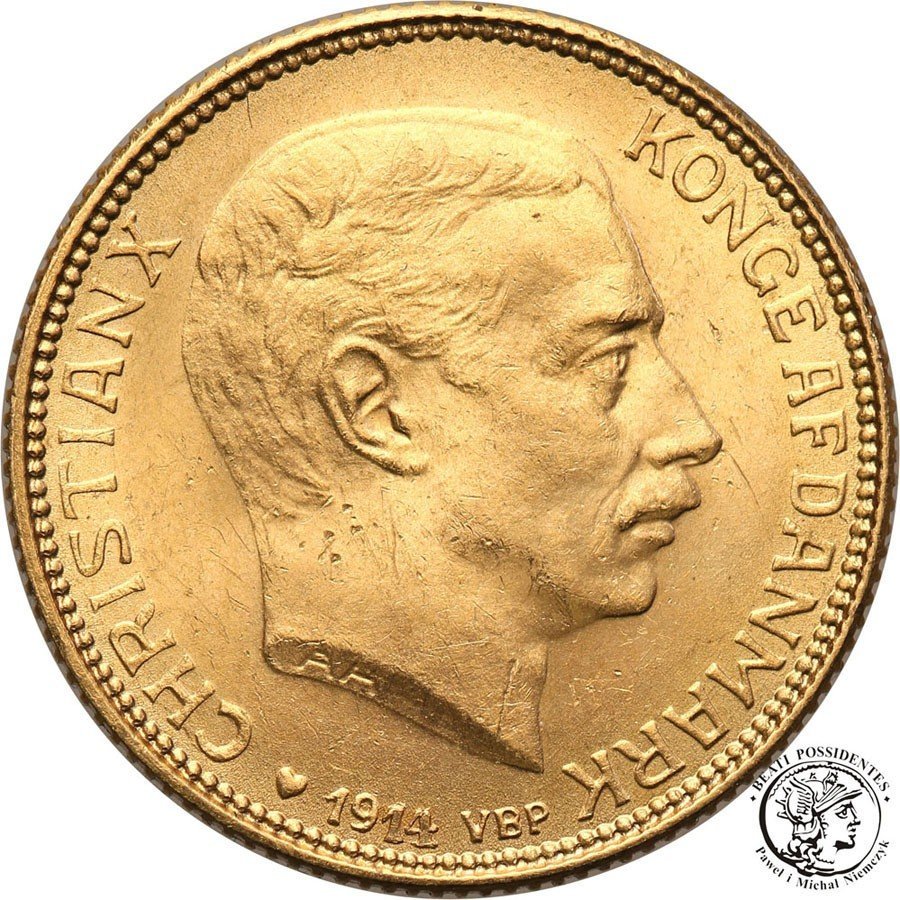 Dania 20 koron 1914 Christian X st.1
