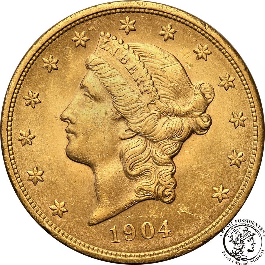 USA 20 dolarów 1904 Philadelphia st.1/1-