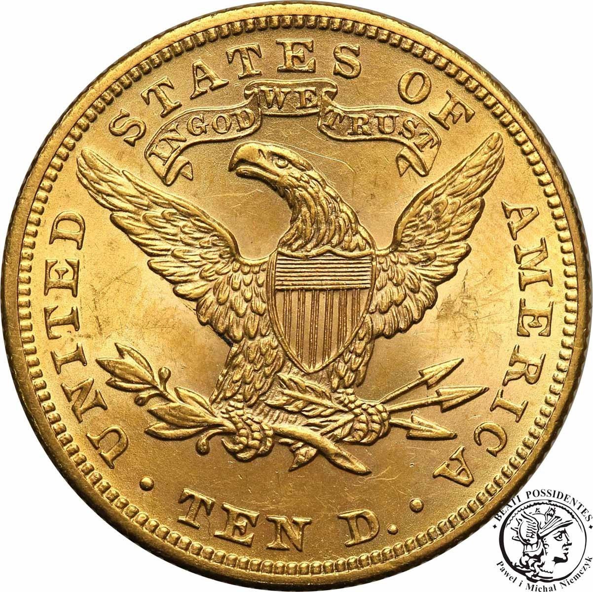USA 10 dolarów 1899 Philadelphia PIĘKNA st. 1-