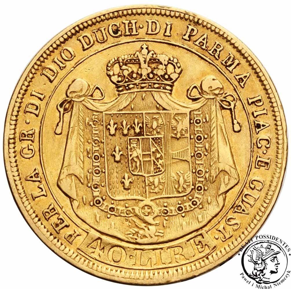 Włochy Parma 40 lirów 1815 st. 3+