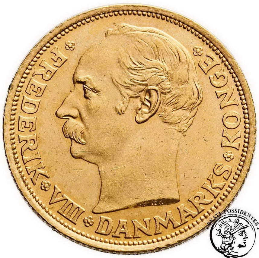 Dania Fryderyk VIII 20 koron 1911 st. 1-
