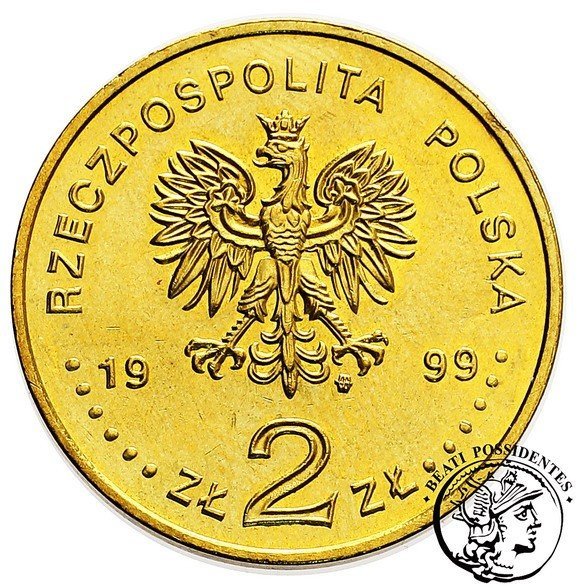 Polska 2 zł Ernest Malinowski 1999 st.1-/2+