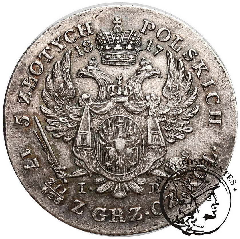 Królestwo Polskie Alexander I 5 złotych 1817 I-B  st. 2/2+