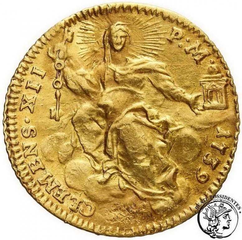 Państwo kościelne Klemens XII Cekin 1739 st. 3