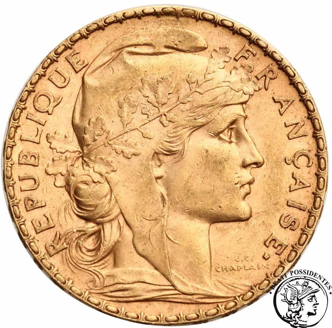 Francja 20 franków 1909 st. 1