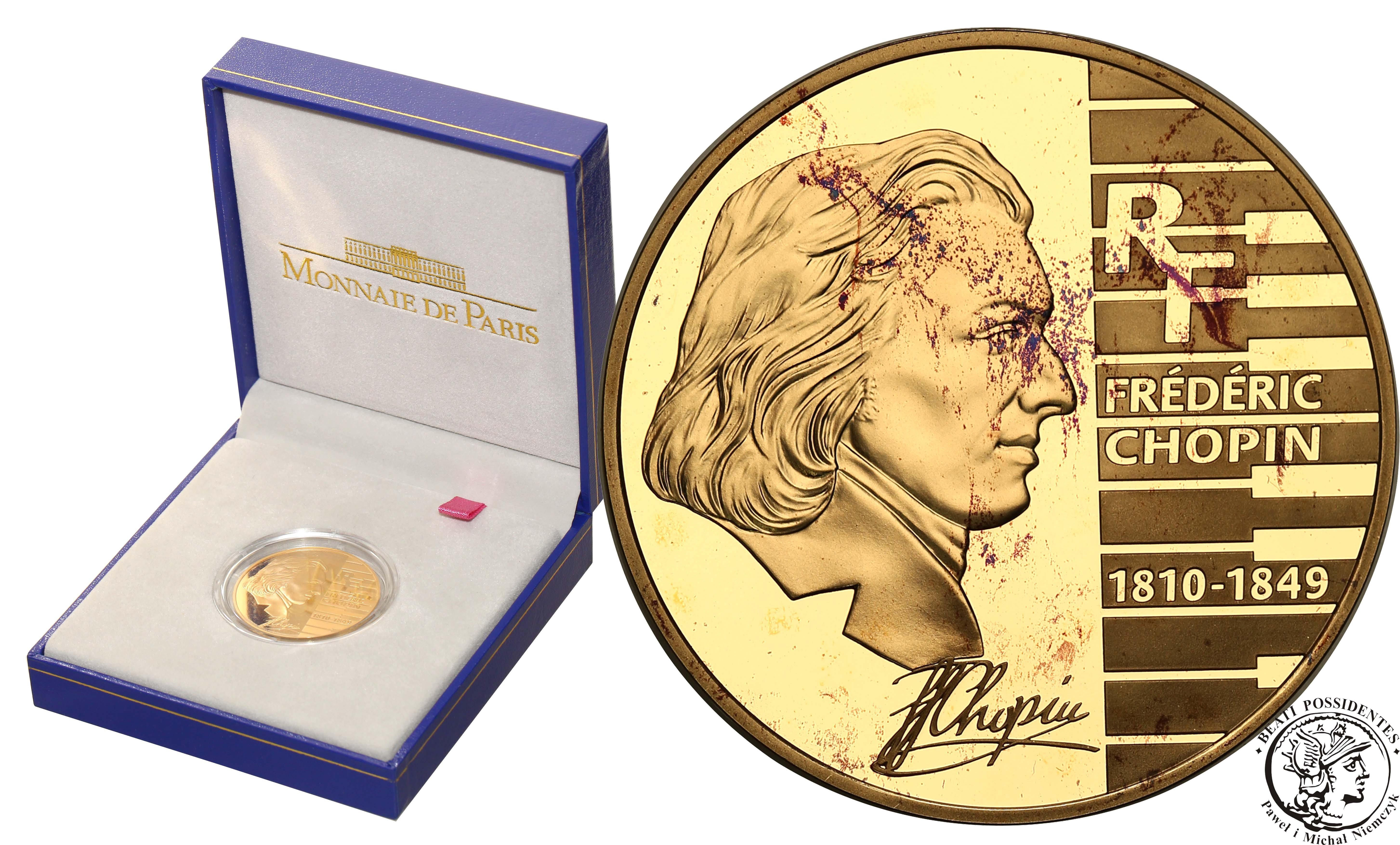 Francja 20 Euro 2005 Fryderyk Chopin nakład tylko 500 szt. st.L
