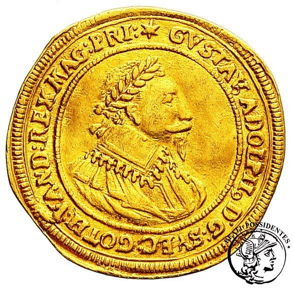 Niemcy Okupacja Szwedzka Norymbergia Dukat 1632 Gustaw Adolf st.3