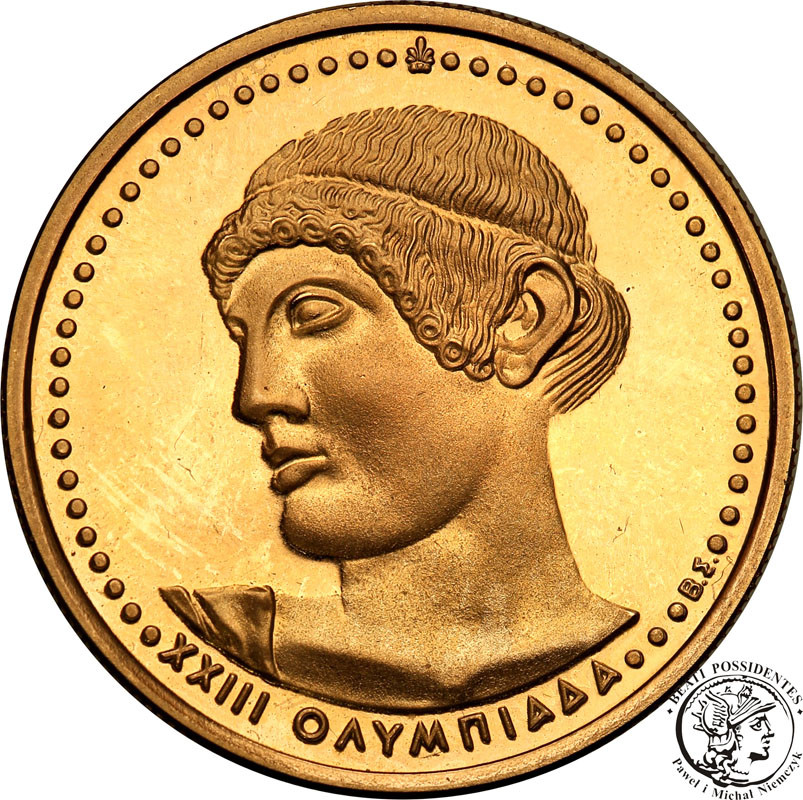 Grecja 5000 drachm 1984 Oly Los Angeles st.L-