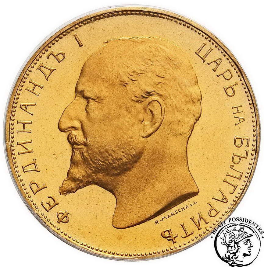 Bułgaria 100 Lewa 1912 stempel lustrzany PCGS PR65 CAM