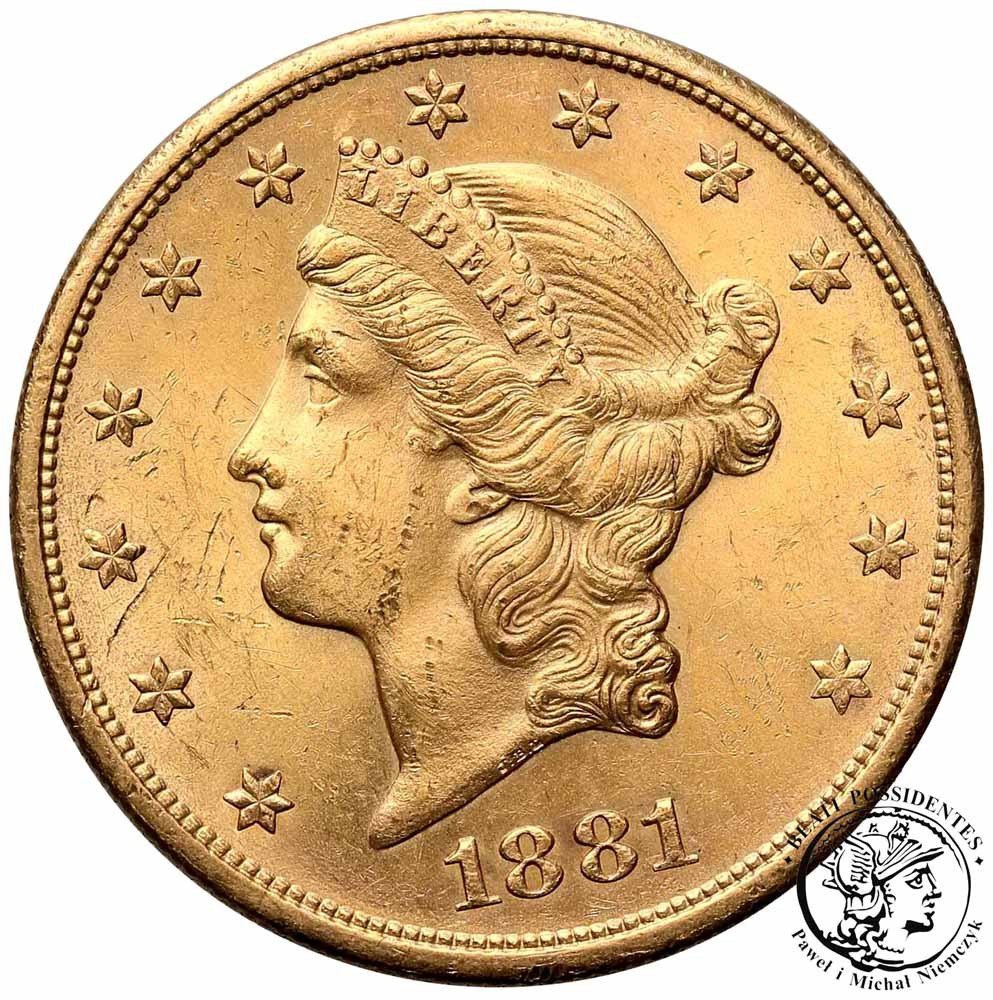 USA 20 dolarów 1881 S San Francisco st. 1-