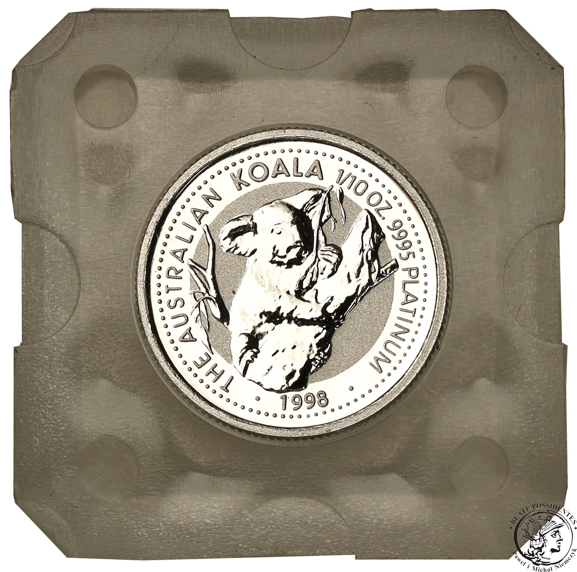 Australia 15 dolarów 1998 koala PLATYNA st. L