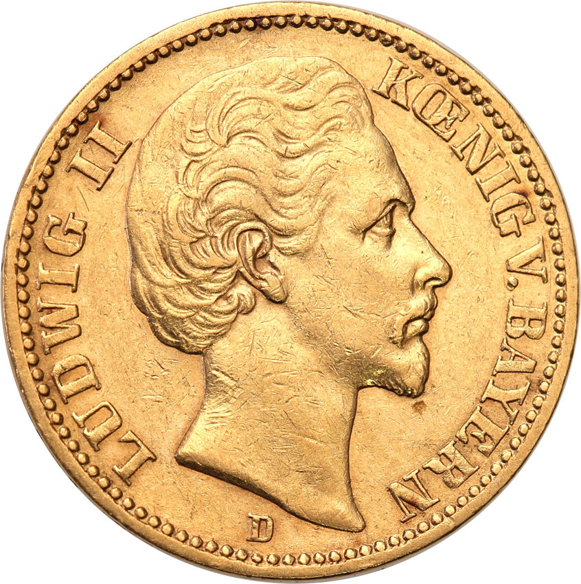 Niemcy Ludwik II 20 Marek 1874 D Monachium st.2-