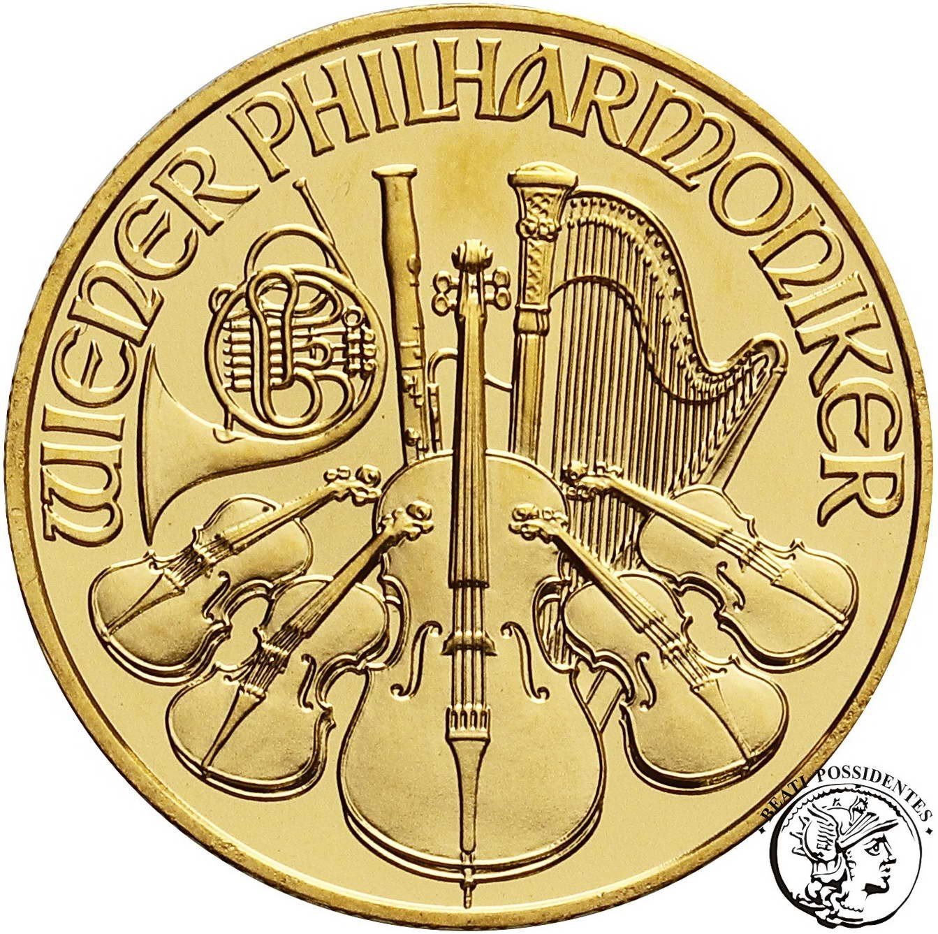 Austria 25 Euro 2005 Filharmonia 1/4 Oz Au st. 1