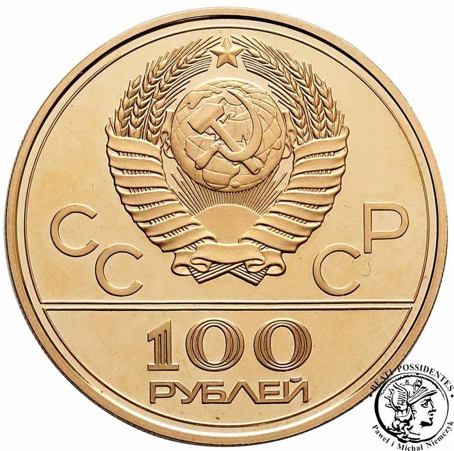 Rosja 100 Rubli 1978 Olimpiada Moskwa / Moskwa st. L-/L stempel lustrzany