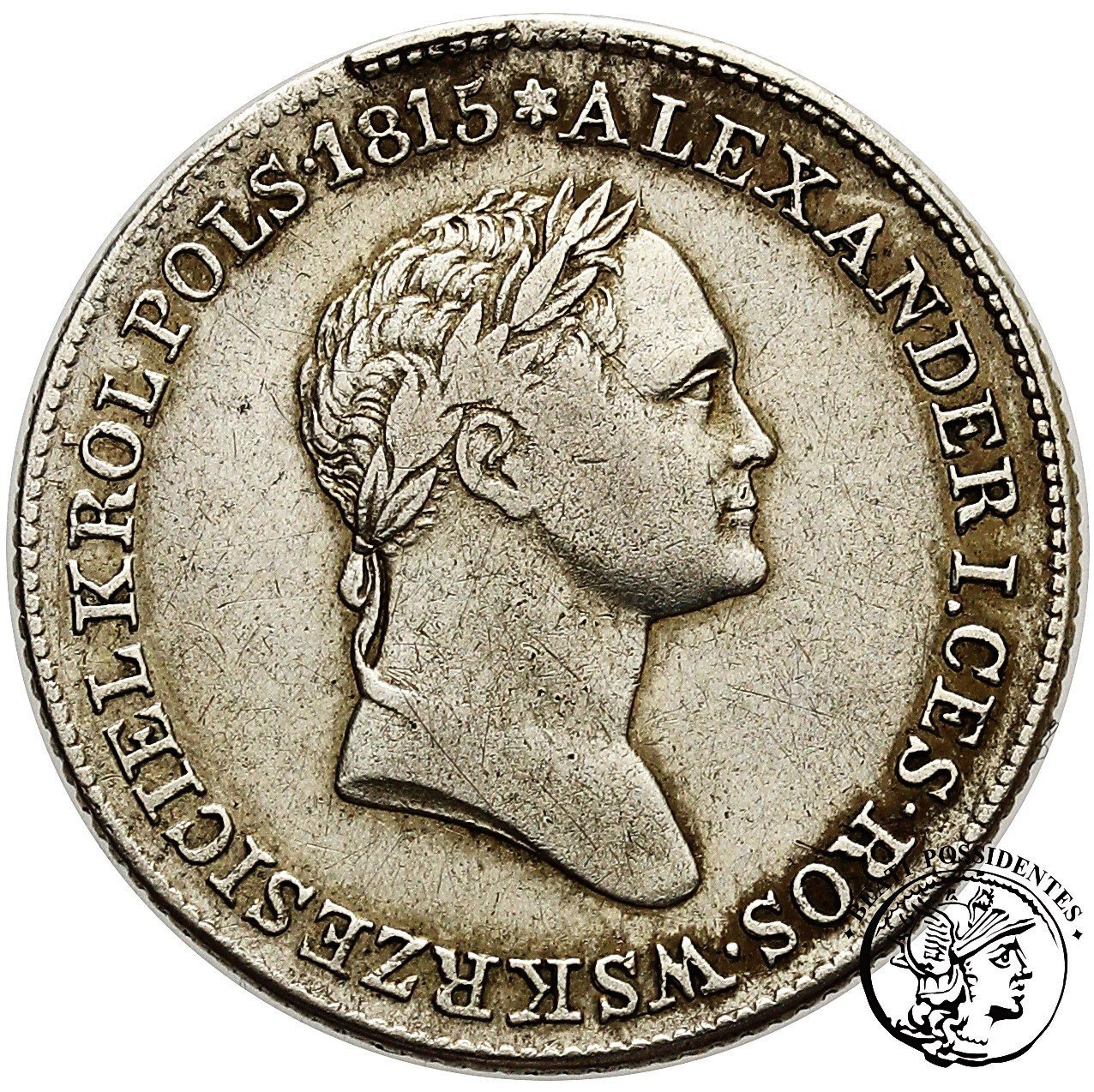 Polska Królestwo Polskie Mikołaj I 1 złoty 1827 st. 3+