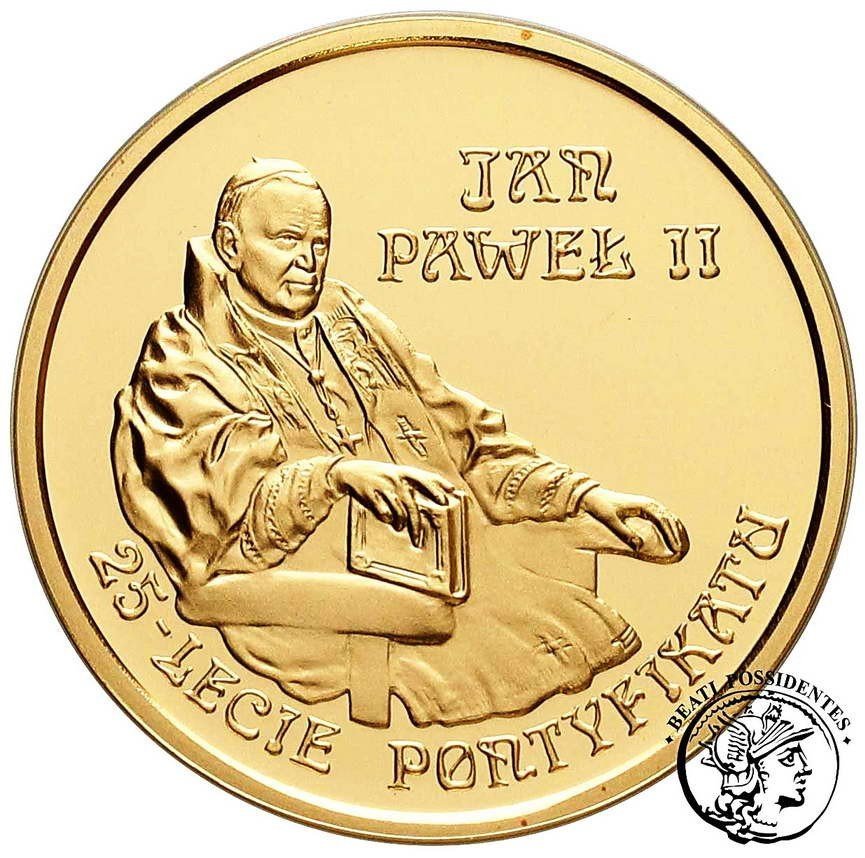 Polska III RP 200 złotych 2003 Jan Paweł II 25-lecie Pontyfikatu st.L