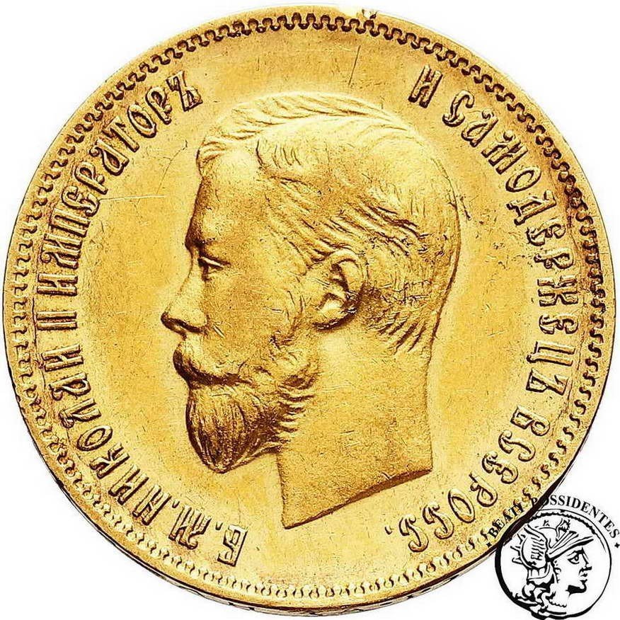 Rosja Mikołaj II 10 rubli 1904 st. 2+