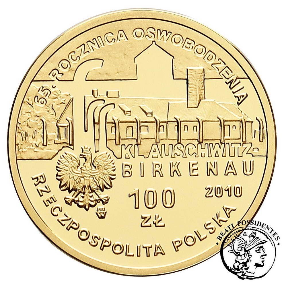 Polska III RP 100 złotych 2010 Auschwitz - Birkenau st. L