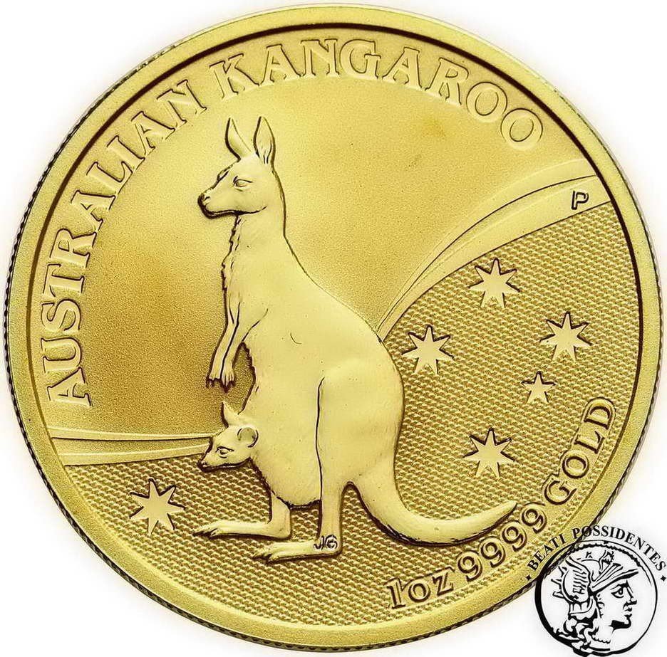 Australia Elżbieta II 100 dolarów 2009 1 Oz Kangur st. L