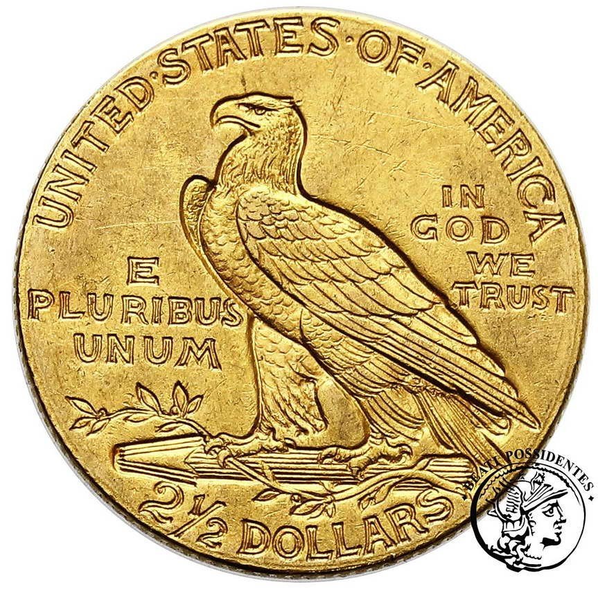 USA 2 1/2 dolara 1911 Indianin st. 2/2-