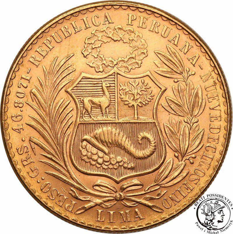 Peru 100 Soles 1966 Lima st.2+ RZADKIE