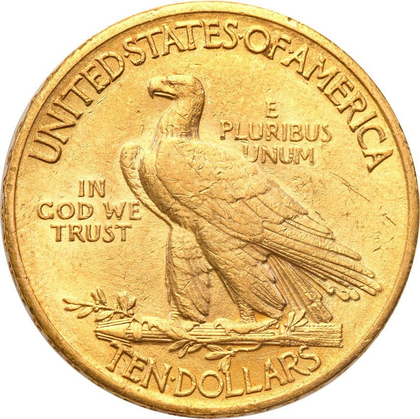 USA 10 dolarów 1908 Philadelphia/motto Indianin st.2