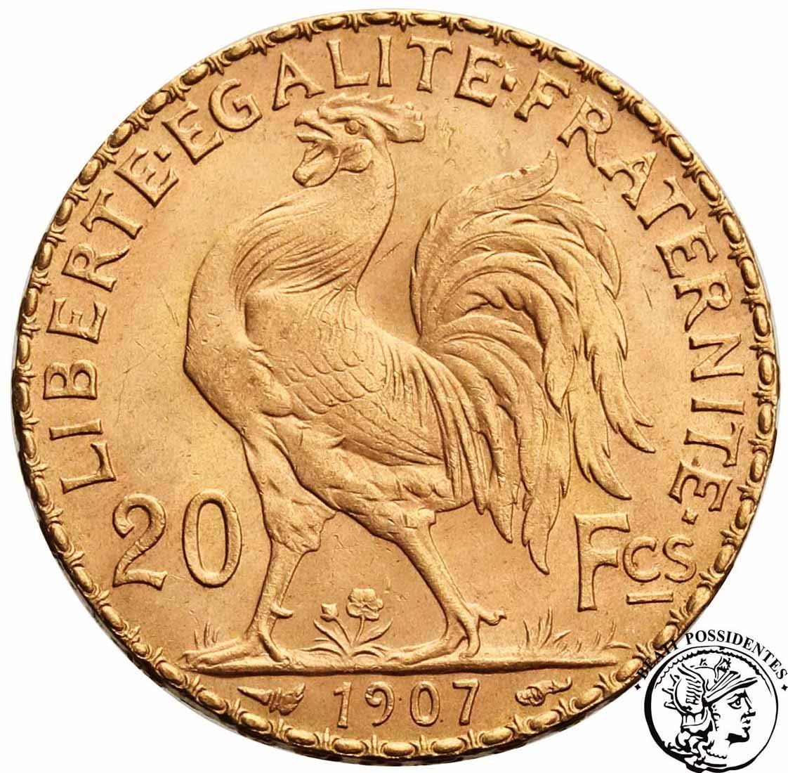 Francja 20 franków 1907 st. 1