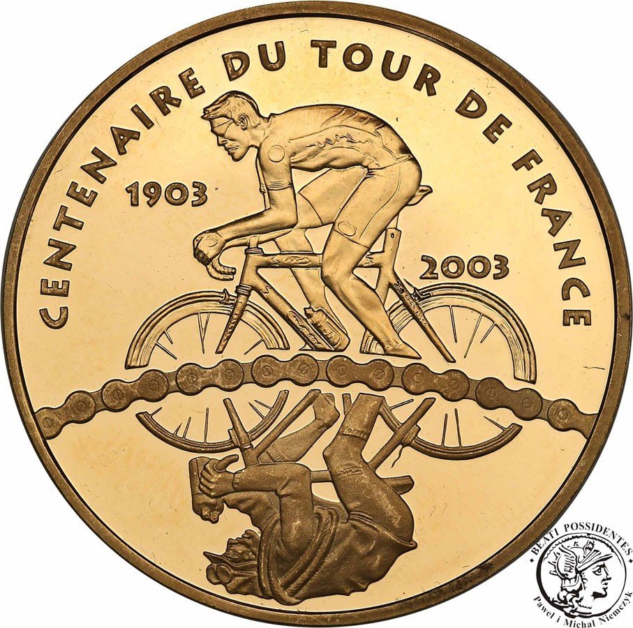 Tour de france 2003 золотая монета. 50 евро тур де франс. серебро 1323. монета посвященная 100 летию велогонки тур де франс. Tour de france 2003 золотая монета.
