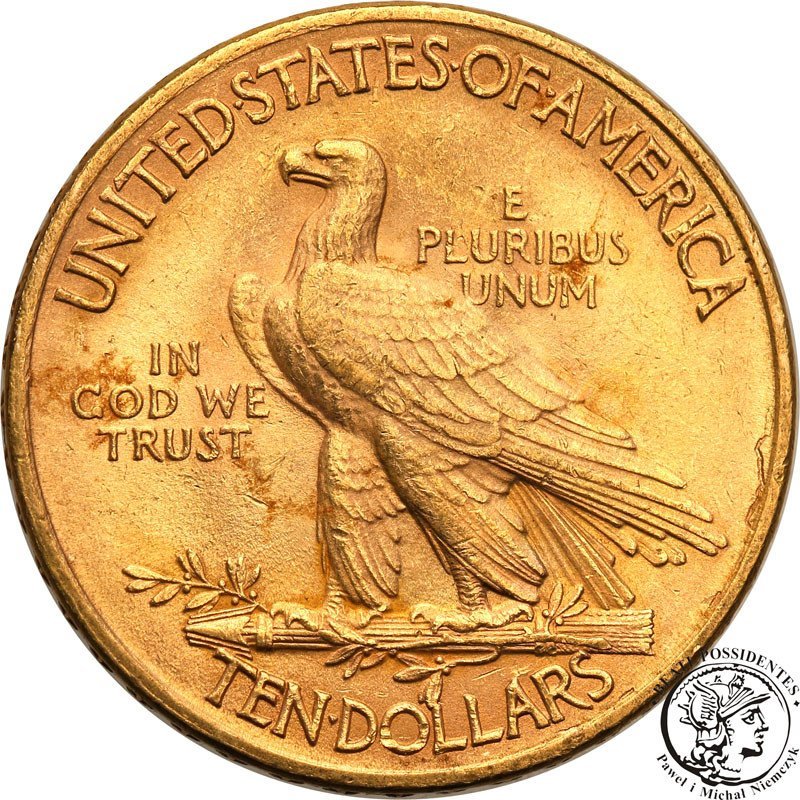USA 10 dolarów Indianin 1911 Philadelphia st.1-