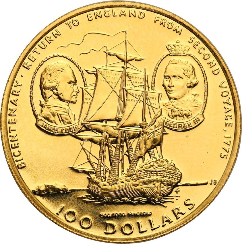 Cook Islands / Wyspy Cooka 100 dolarów 1975 st.1