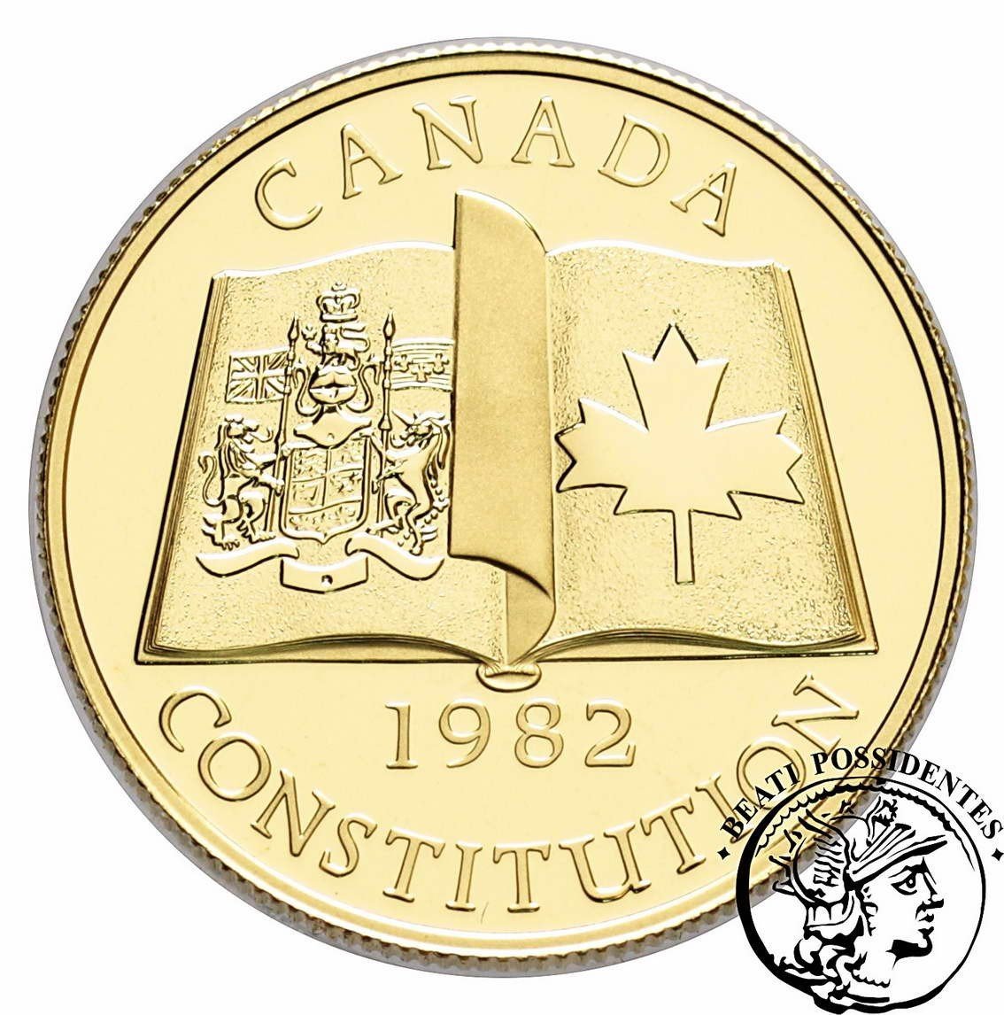 Kanada Elżbieta II 100 $ dolarów 1982 Konstytucja st. L/L-