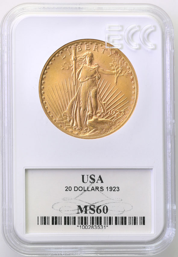 USA 20 dolarów 1923 Filadelfia MS60