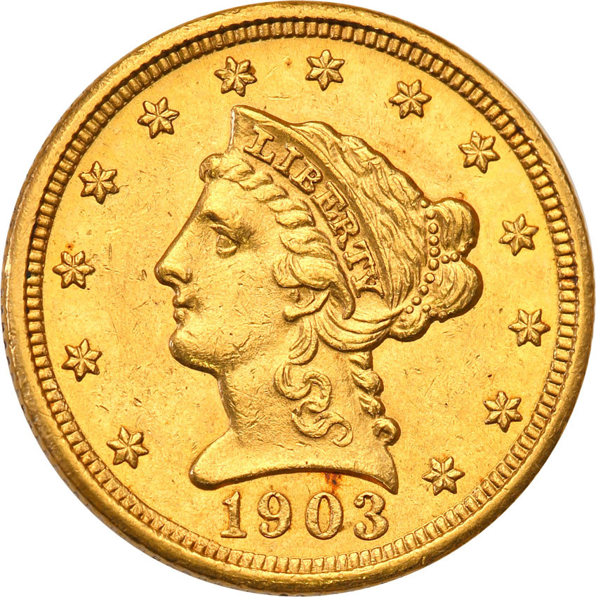 USA 2 1/2 $ dolara 1903 Philadelphia st. 1