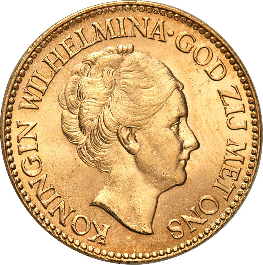 Holandia 10 Guldenów 1932 Wilhelmina st.1