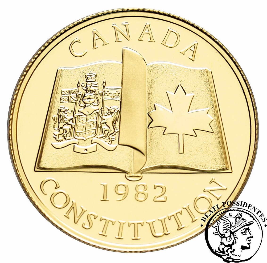 Kanada Elżbieta II 100 $ dolarów 1982 Konstytucja st. L