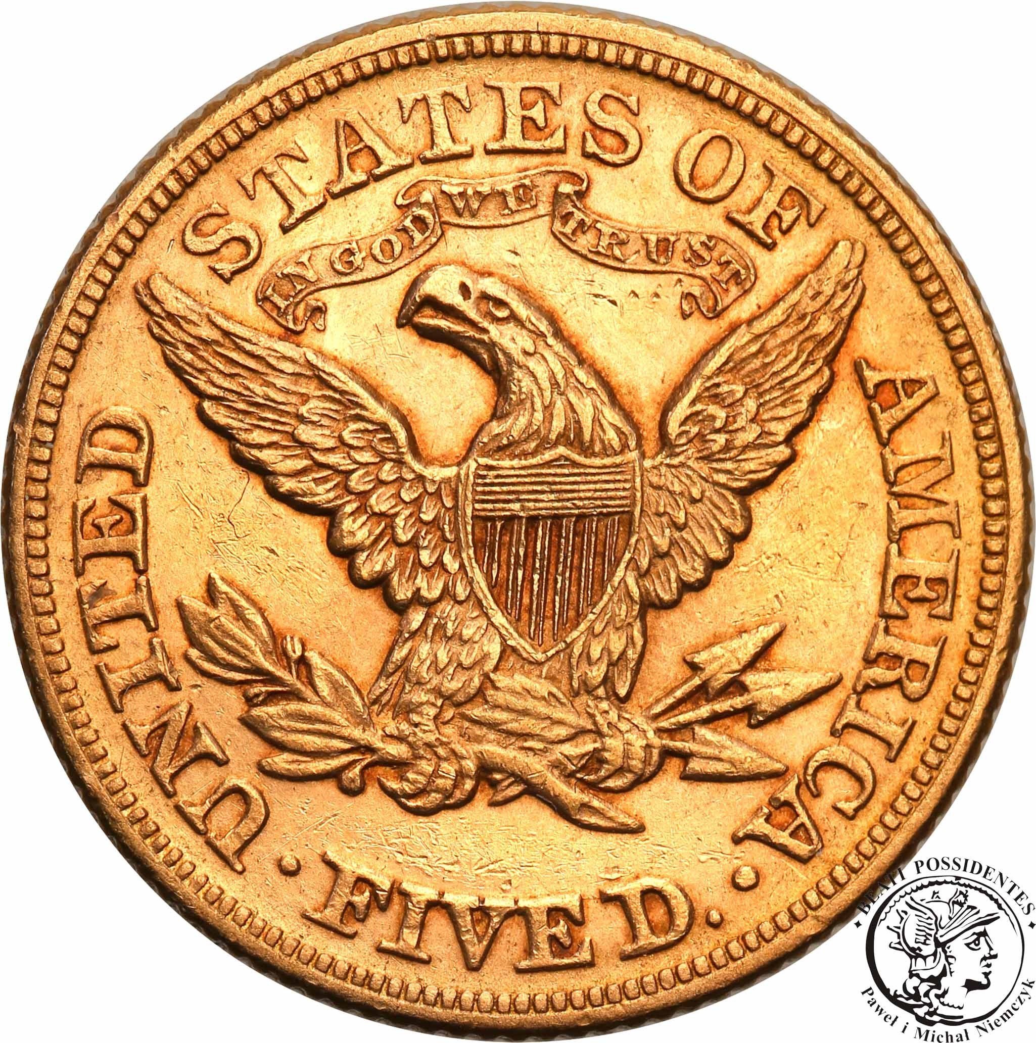 USA 5 dolarów 1878 Philadelphia st.2