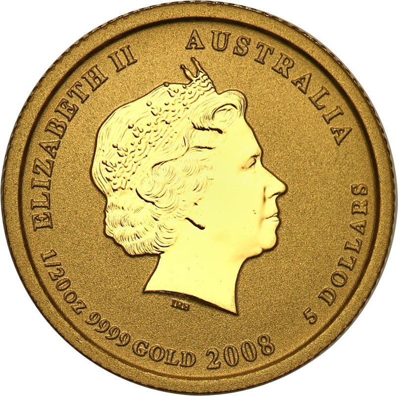 Australia 5 dolarów 2008 rok myszy st.L